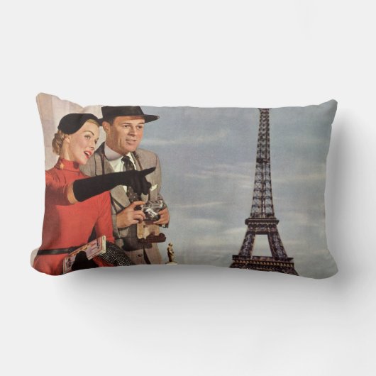  toeristen op vakantie in Eiffeltoren Kussen (Voorkant)