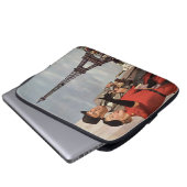 toeristen op vakantie in Eiffeltoren Laptop Sleeve (Voorkant onderkant)
