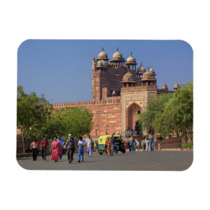 Toeristen voor Fatehpur Sikri, in de Magneet
