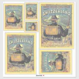 Toeristengids voor de omleiding naar Zwitserland I Sticker