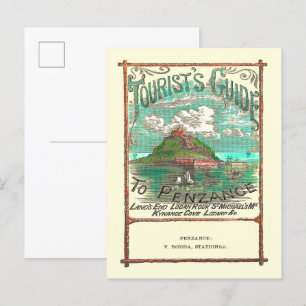toeristengids voor penzance-reizen briefkaart