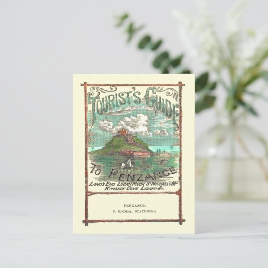  toeristengids voor penzance-reizen briefkaart (Staand voorkant)
