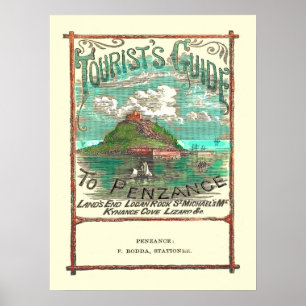  toeristengids voor penzance-reizen poster