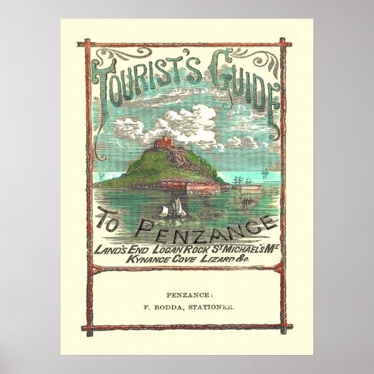  toeristengids voor penzance-reizen poster (Voorkant)