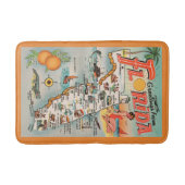 toeristenkaart van Florida Badmat (Voorkant)