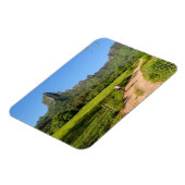 Toeristisch fietsen op Moorea rechthoekige magneet (Linkerzijde)