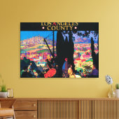 Toeristisch Poster # 2 Canvas Afdruk (Insitu (Woonkamer))
