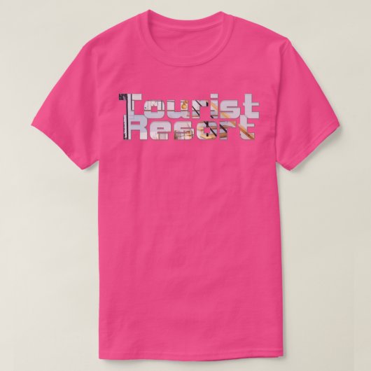 Toeristisch resort t-shirt (Design voorkant)