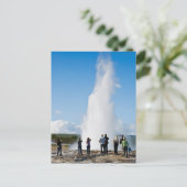 Toeristisch volgen Strokkur Briefkaart (Staand voorkant)