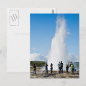Toeristisch volgen Strokkur Briefkaart (Voorkant / Achterkant)