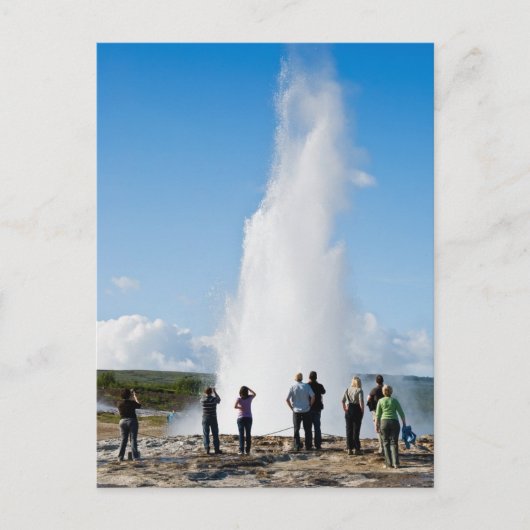 Toeristisch volgen Strokkur Briefkaart (Voorkant)