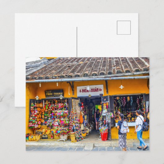 Toeristisch winkeltje in Hoi An, Vietnam Briefkaart (Voorkant / Achterkant)