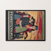  toeristische attracties in Pennsylvania Amish Legpuzzel (Horizontaal)