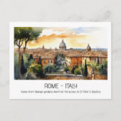 Toeristische bezienswaardigheden Rome St Peter's w Briefkaart (Voorkant)