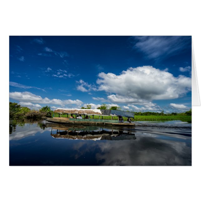 Toeristische bootreflectie (Voorkant Horizontaal)