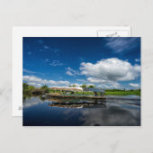 Toeristische bootreflectie briefkaart (Voorkant / Achterkant)