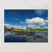 Toeristische bootreflectie briefkaart (Voorkant)