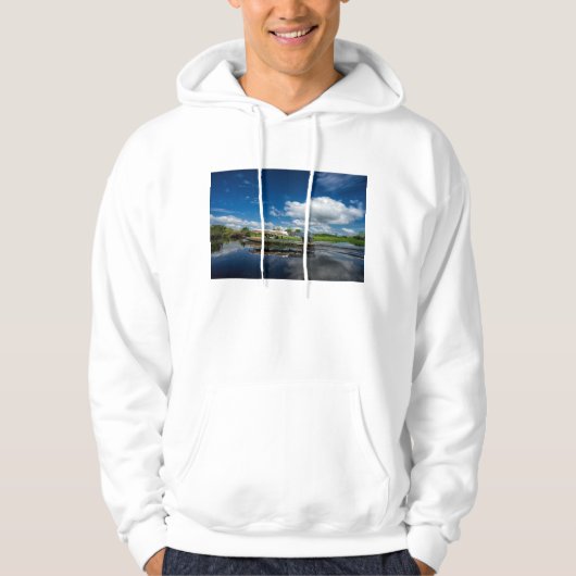 Toeristische bootreflectie hoodie (Voorkant)