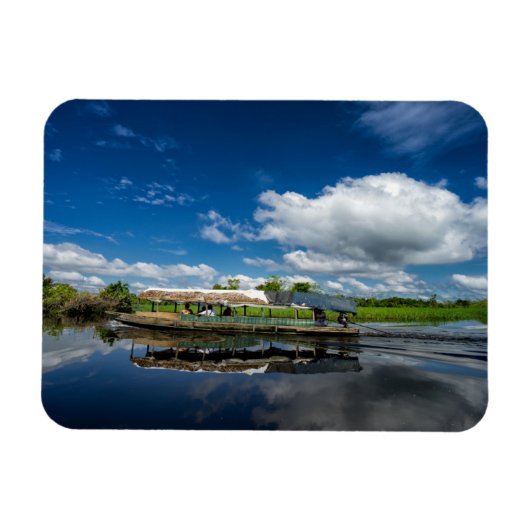 Toeristische bootreflectie magneet (Horizontaal)