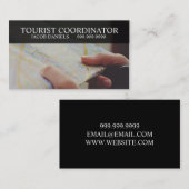 Toeristische coördinator reisagent visitekaartje (Voorkant / Achterkant)