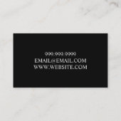 Toeristische coördinator reisagent visitekaartje (Achterkant)