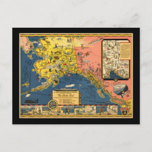  toeristische kaart van Alaska