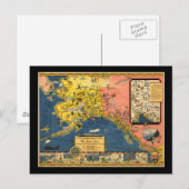 Toeristische Kaart van Alaska uit het verleden (Voorkant / Achterkant)