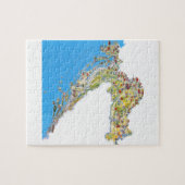 Toeristische kaart van Kroatië, hrvatska turističk Legpuzzel (Horizontaal)