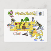 Toeristische kaart van Massachusetts (Voorkant)