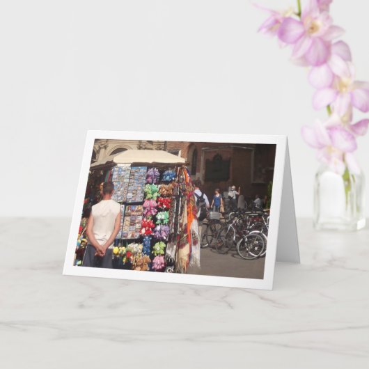 Toeristische plek, Krakau, Polen Kaart (Orchidee)