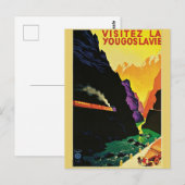  toeristische reiskunst uit 1930 in Joegoslavië Briefkaart (Voorkant / Achterkant)