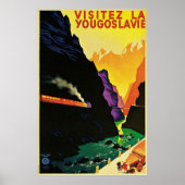  toeristische reiskunst uit 1930 in Joegoslavië Poster (Voorkant)