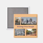 Toeristische sites Georgia Magneet (Voorkant / Achterkant)