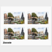 Toeristische sites van Amsterdam Rechthoekige Sticker (Vel)