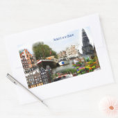 Toeristische sites van Amsterdam Rechthoekige Sticker (Envelop)