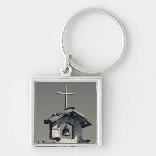 Toeristische stad, dorpskapel sleutelhanger (Voorkant)