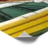 Toeristische stad Modern-haven fantasie Poster (Hoek)