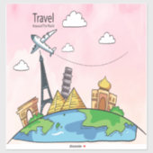 Toeristische tas sticker (Vel)