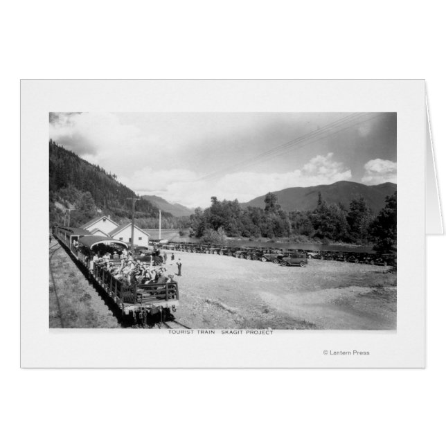 Toeristische trein van het Skagit-project (Voorkant Horizontaal)