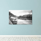 Toeristische trein van het Skagit-project Canvas Afdruk (Insitu (Houten vloer))