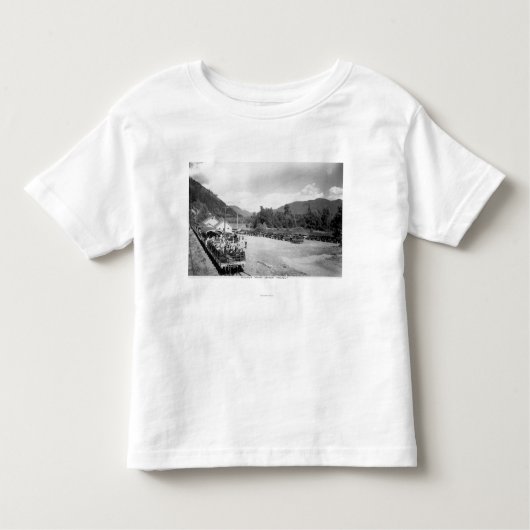 Toeristische trein van het Skagit-project Kinder Shirts (Voorkant)