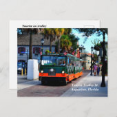 Toeristische trolley feestdagenkaart (Voorkant / Achterkant)