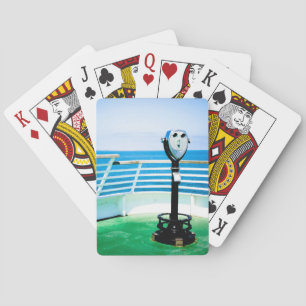 Toeristische verrekijker klassieke speelkaarten