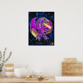 Toermalijn Kosmische Draak Poster (Keuken)