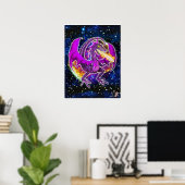 Toermalijn Kosmische Draak Poster (Thuiskantoor)