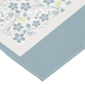 Toermalijn Plumbago Bloemen Korte Tafelloper (Hoek)