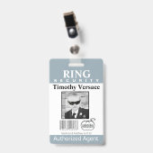 Toermalijn Ringdrager Beveiligingsbadge Badge (Voorzijde met clip)