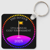 Toernooi Golf apparatuur Modern Sleutelhanger (Achterkant)