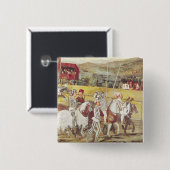 Toernooi van Christelijk I van Vierkante Button 5,1 Cm (Voorkant /achterkant)
