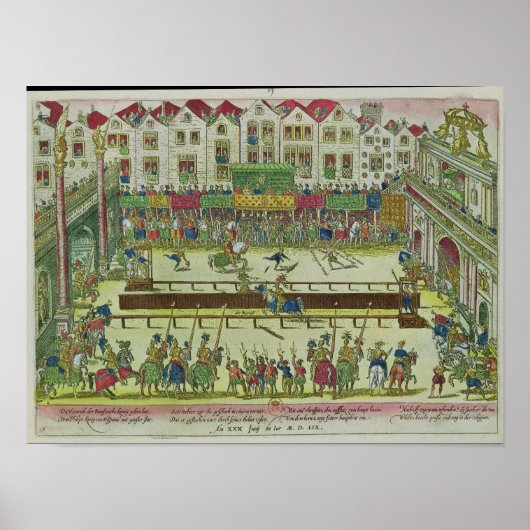 toernooi van Henri II Poster (Voorkant)